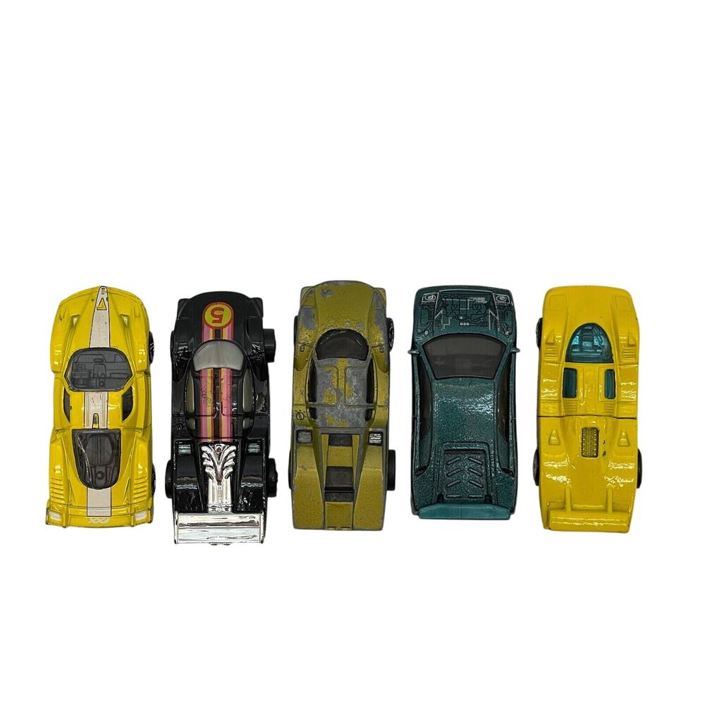 Vintage Mattel Racing Car Hot wheels Multiple Die-cast Model Lot of 5